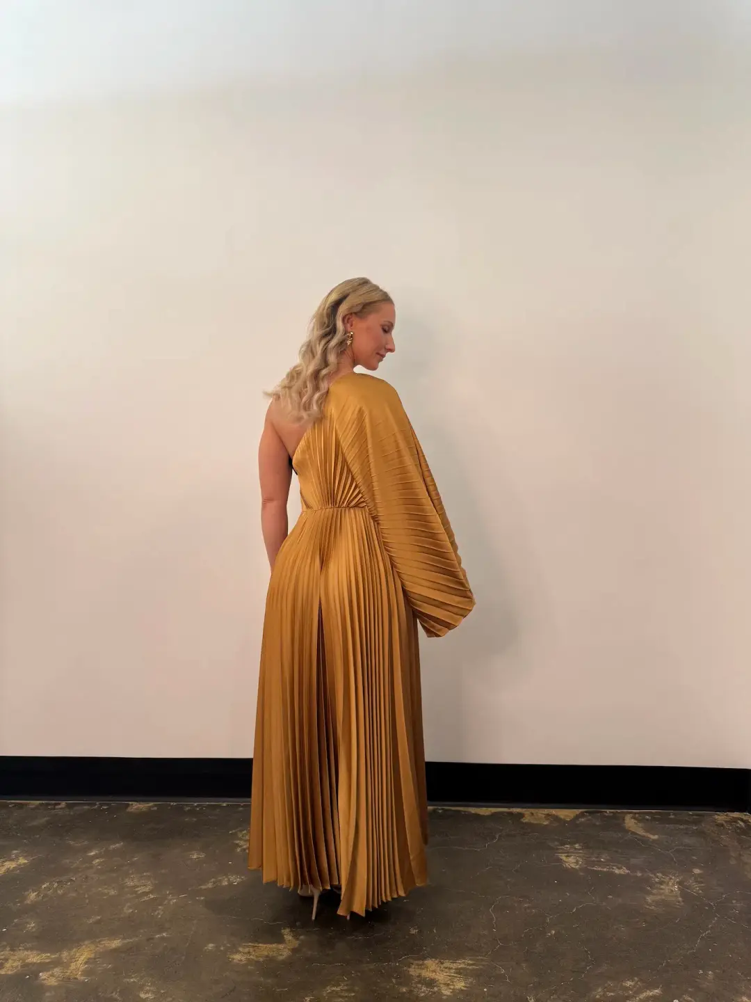 Acler Sadgill Maxi Dress Caramel Size 14 for rent on The Volte - main image