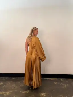 Acler Sadgill Maxi Dress Caramel Size 14 for rent on The Volte - image 3