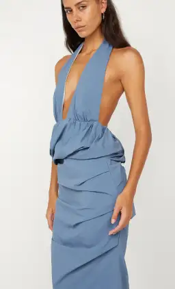 Bec & Bridge Priscilla Bubble Maxi Dress Steel Blue Size 8 for rent on The Volte - image 5