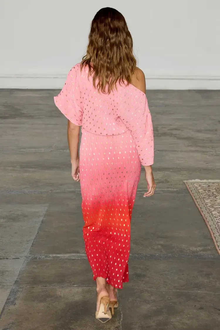 Never Fully Dressed Tilly Maxi Dress in Pink Ombre Size L / AU 14 for rent on The Volte - main image