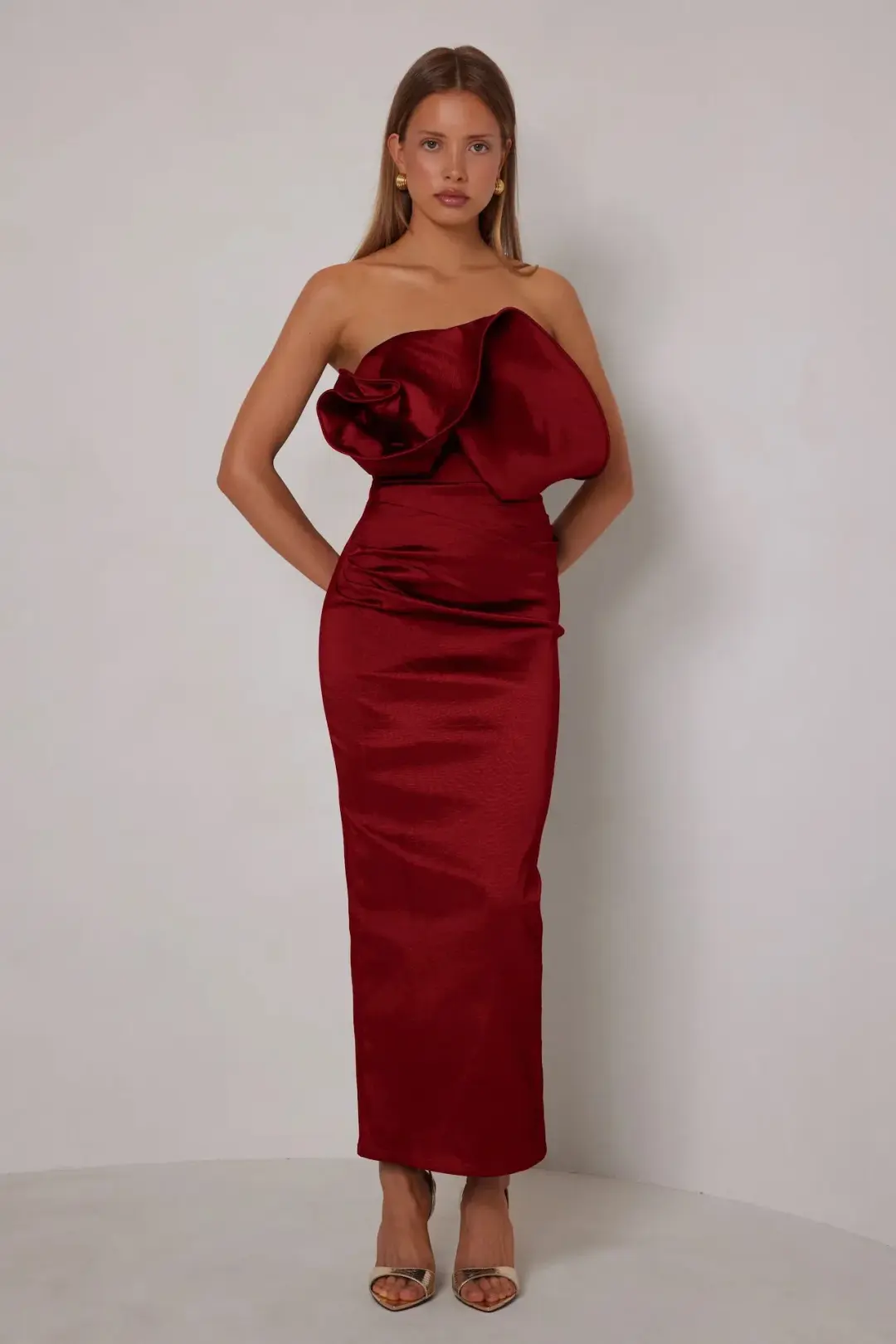 Elle Zeitoune Miles Maxi Wine Size 14 for rent on The Volte - main image