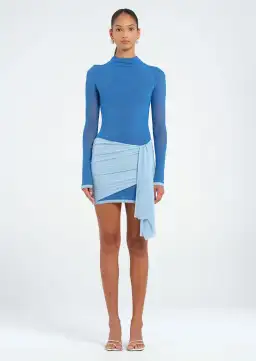 BENNI Kingsley Mini Dress in Blue Size 12