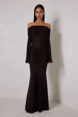 Elle Zeitoune Paige Maxi Espresso Size 8 for rent on The Volte - image 1