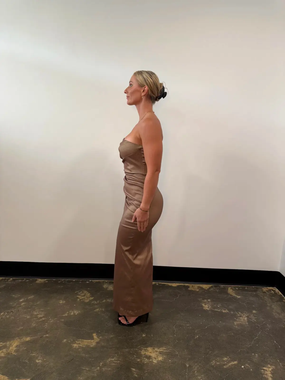 Elle Zeitoune Paulina Maxi Dress Cocoa Size 12 - Image 2