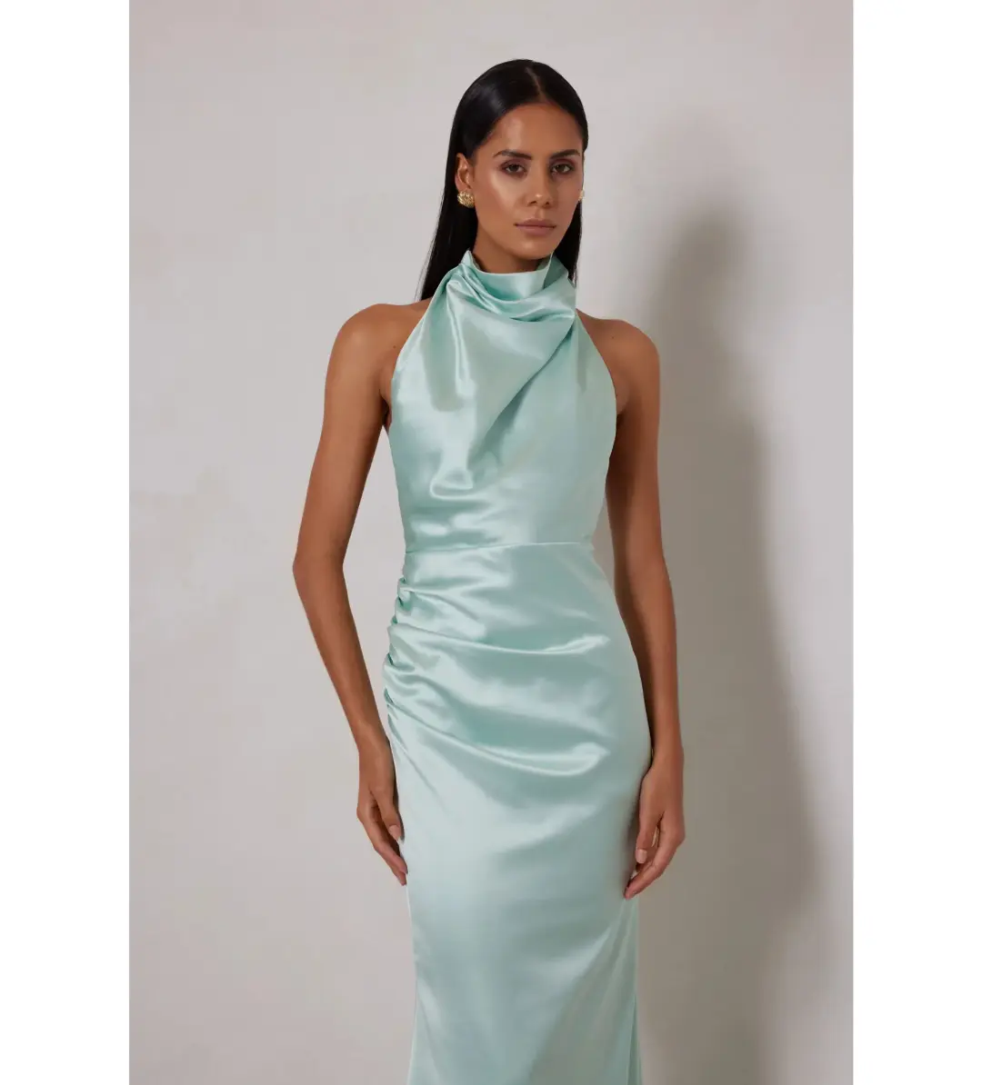 Elle Zeitoune Yvette Maxi Dress Spearmint Size 10 for rent on The Volte - main image