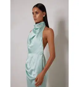 Elle Zeitoune Yvette Maxi Dress Spearmint Size 10 for rent on The Volte - image 3