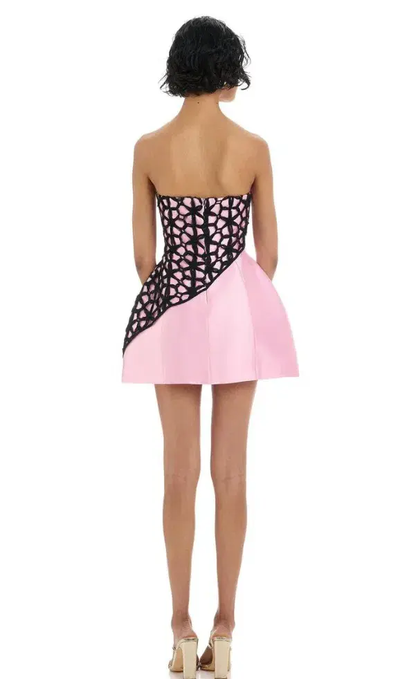 Eliya The Label Ataya Dress Mini Pink Size AU 8 for rent on The Volte - main image