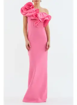 Rebecca Vallance Rosita Floor Length Gown Pink Size 6 for rent on The Volte - image 1