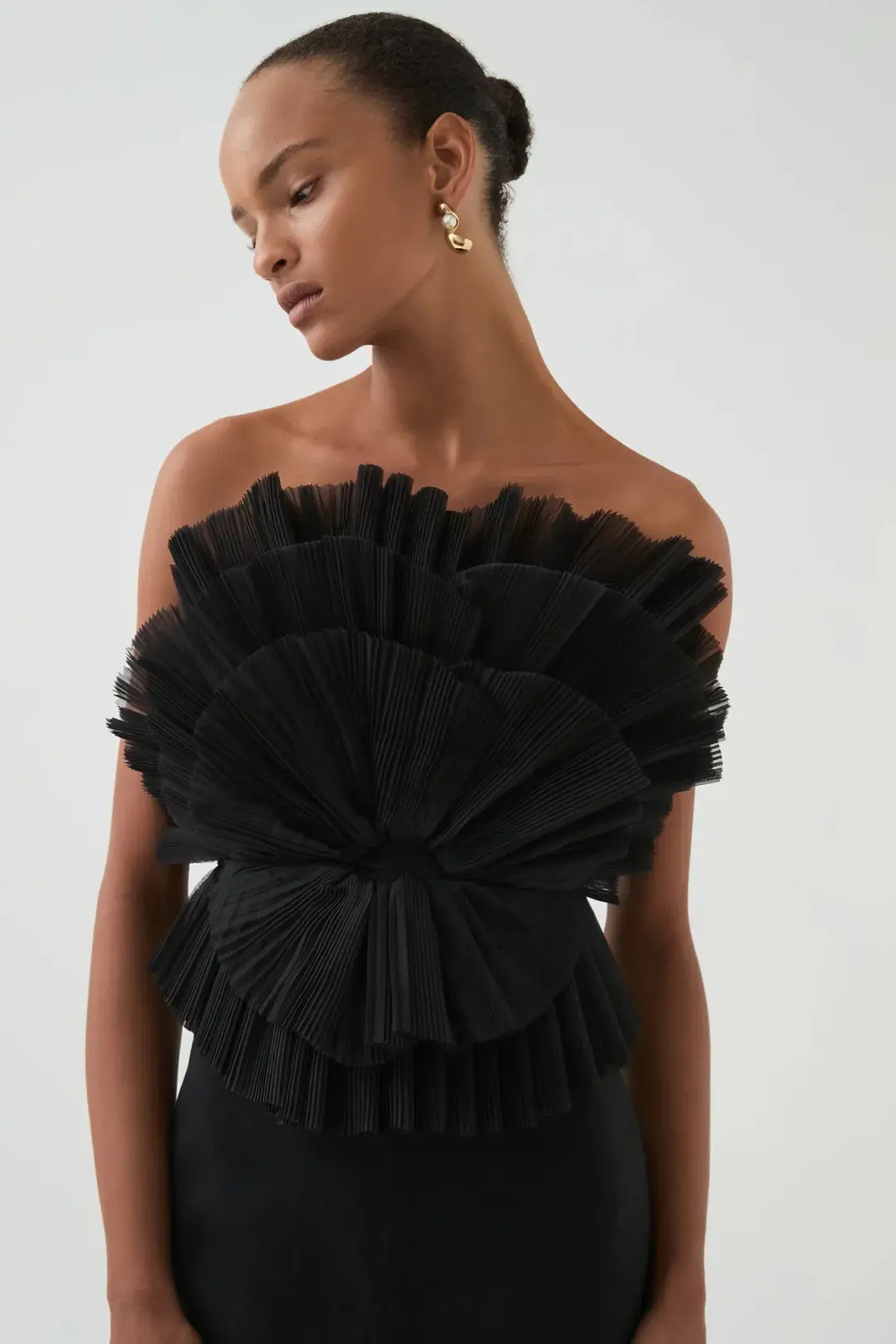 Aje Kira Midi Dress Black Size AU 10 for rent on The Volte - main image