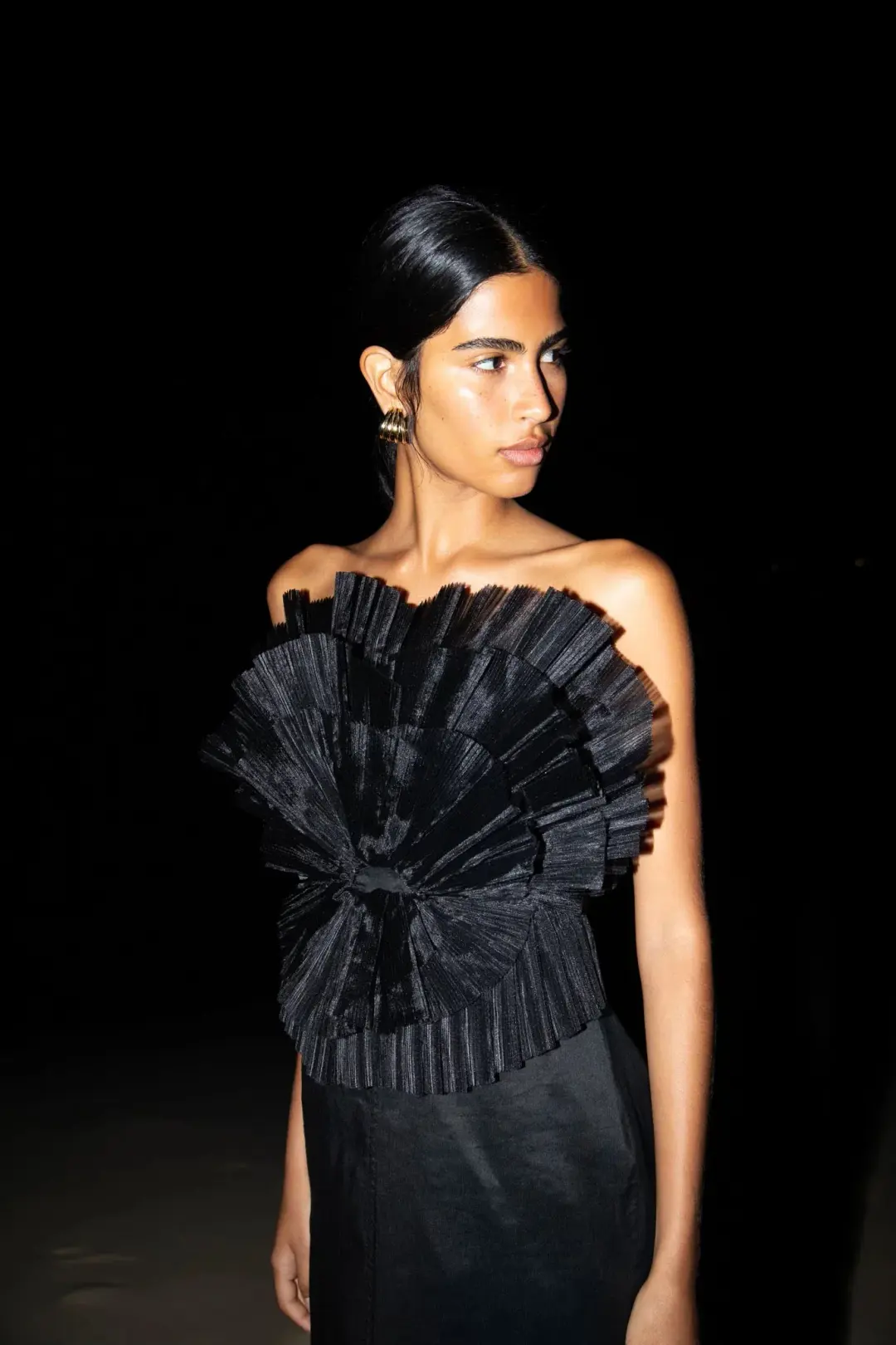 Aje Kira Midi Dress Black Size AU 10 for rent on The Volte - main image