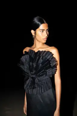 Aje Kira Midi Dress Black Size AU 10 for rent on The Volte - image 5