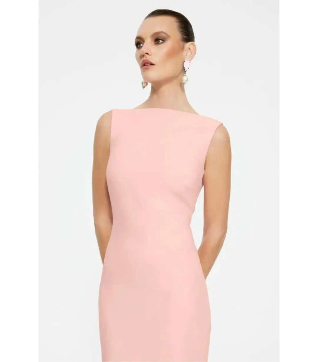 Effie Kats Verona Maxi Gown in Blush Size XS / AU 6 for rent on The Volte - main image