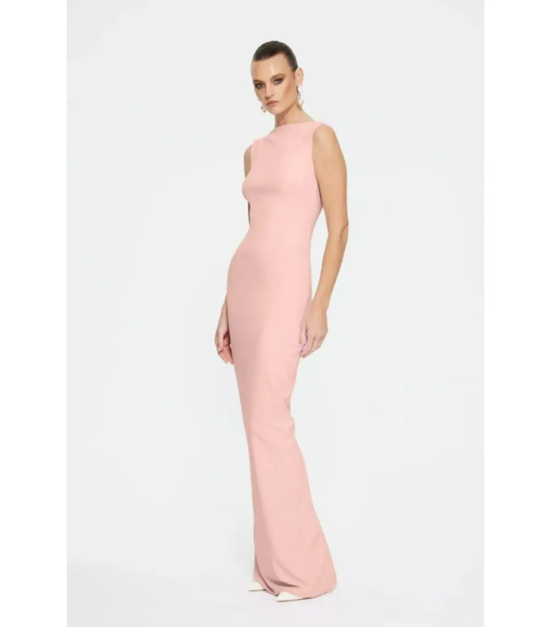 Effie Kats Verona Maxi Gown in Blush Size XS / AU 6 for rent on The Volte - main image