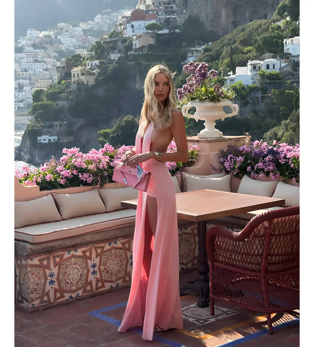 Natalie Rolt Winona Gown Blossom Pink Size 0 AU 6 for rent on The Volte - main image