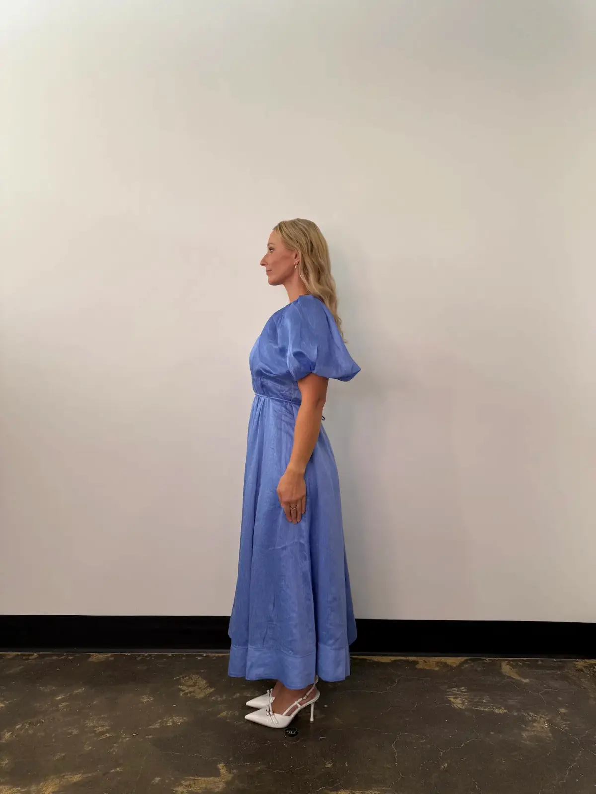 Aje Alma Midi Dress Blue Size 12 - Image 2
