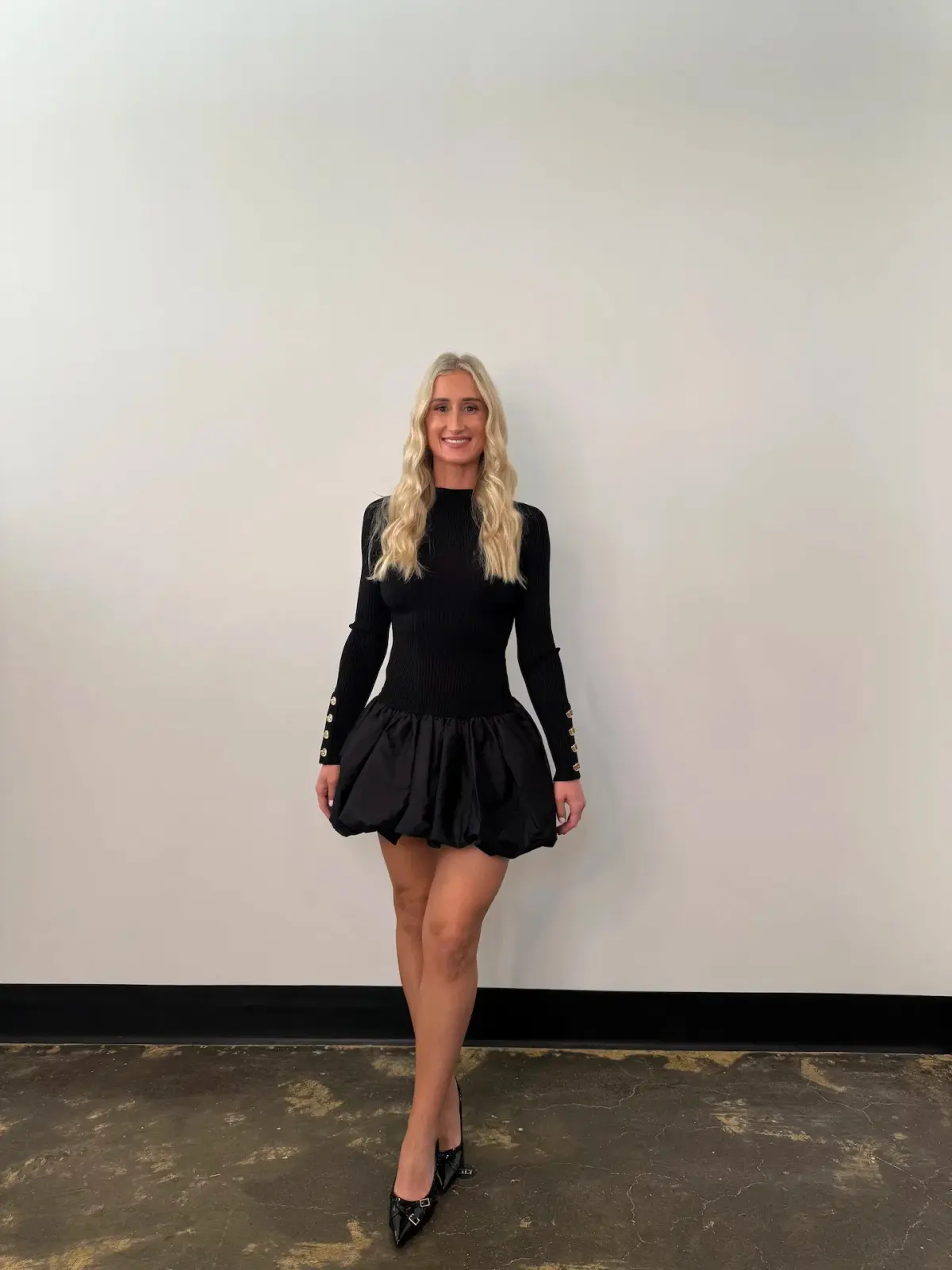 Aje Moonlight Knit Mini Dress Black Size AU 8 - Image 1