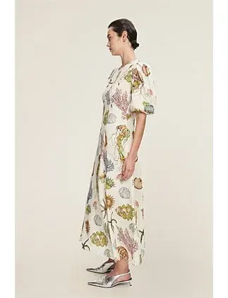 Alemais Sea Midi Dress Size 8 for rent on The Volte - main image