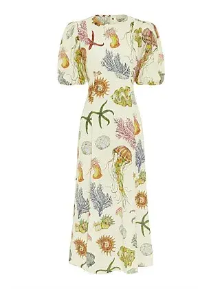 Alemais Sea Midi Dress Size 8 for rent on The Volte - main image