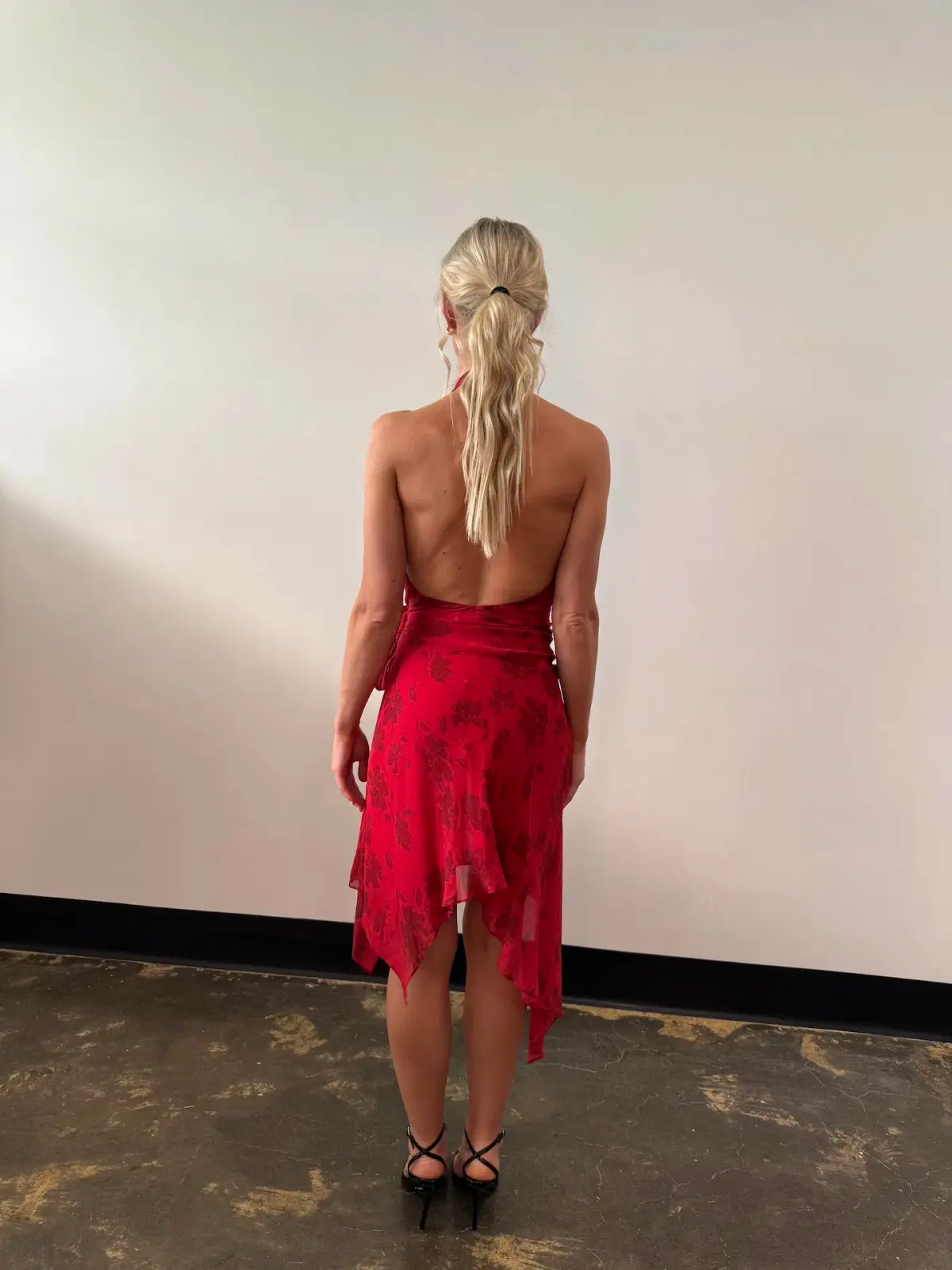 Bec and Bridge Ruby Wrap Midi Dress in Cherry Floral Size AU6 - Image 3