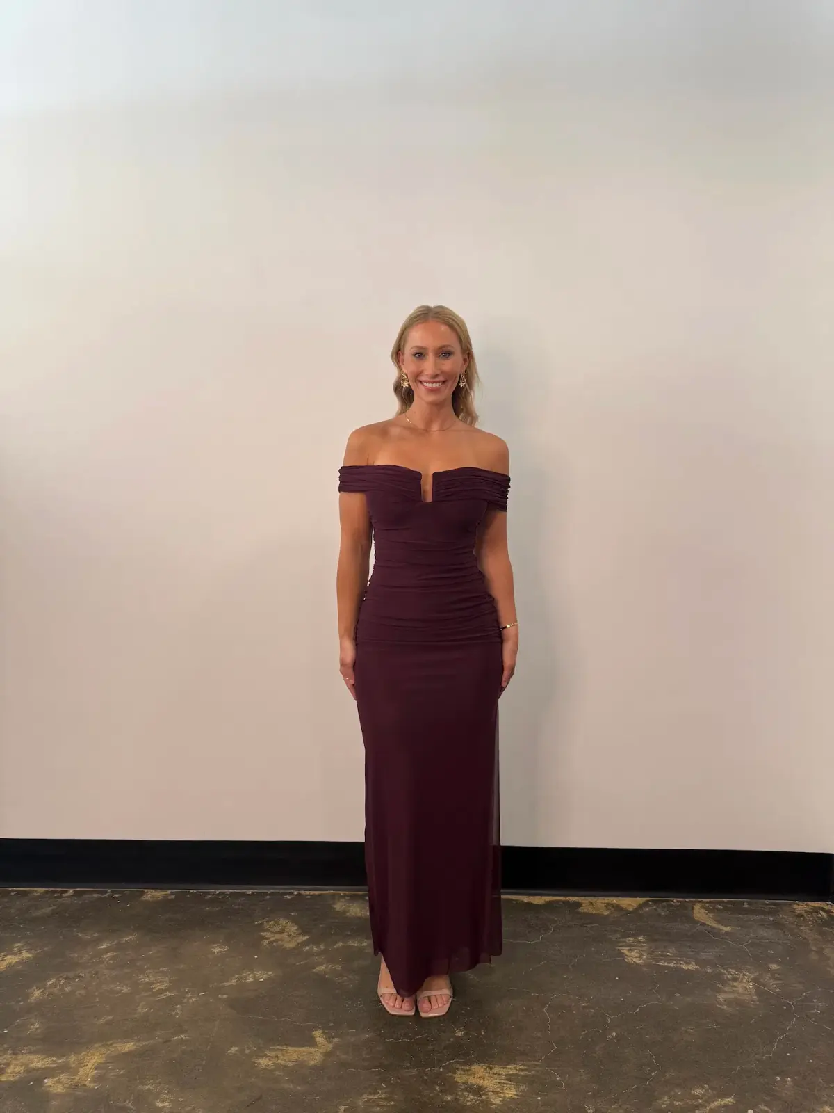 Bec & Bridge Poppy Gathered Maxi Plum Size 8 - Image 2