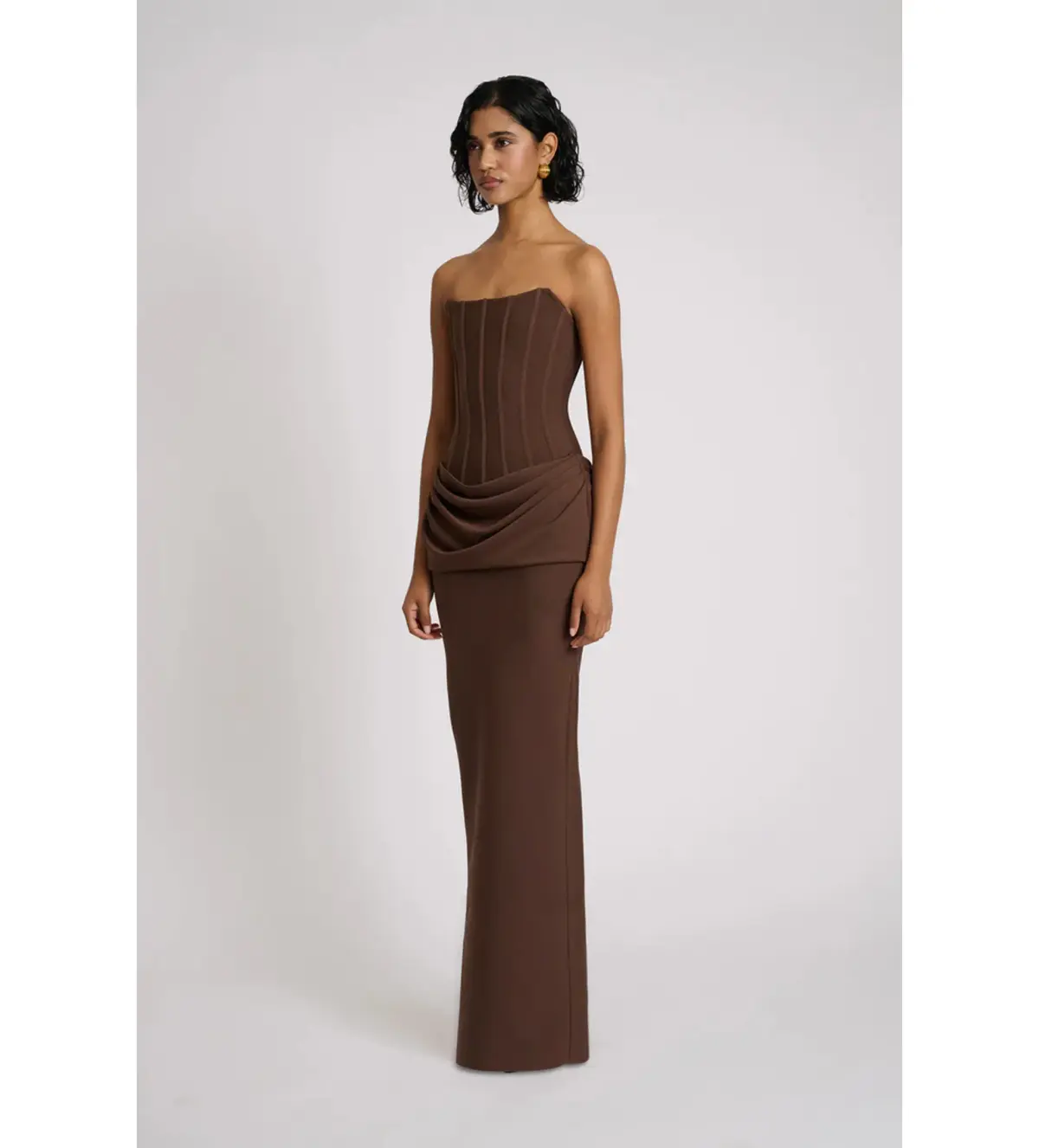 Eliya the Label Hilda Gown in Chocolate Size XL / AU 14 - Image 2