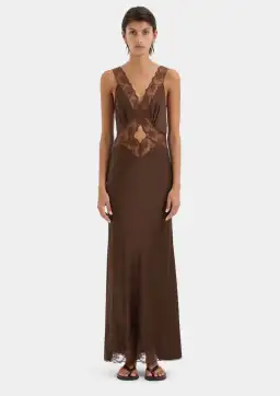 Sir the Label Aries Cut Out Gown Brown size OP for rent on The Volte - image 2