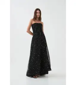 Aje Juniper Gown in Black Size XXL / AU 16 for rent on The Volte - image 1
