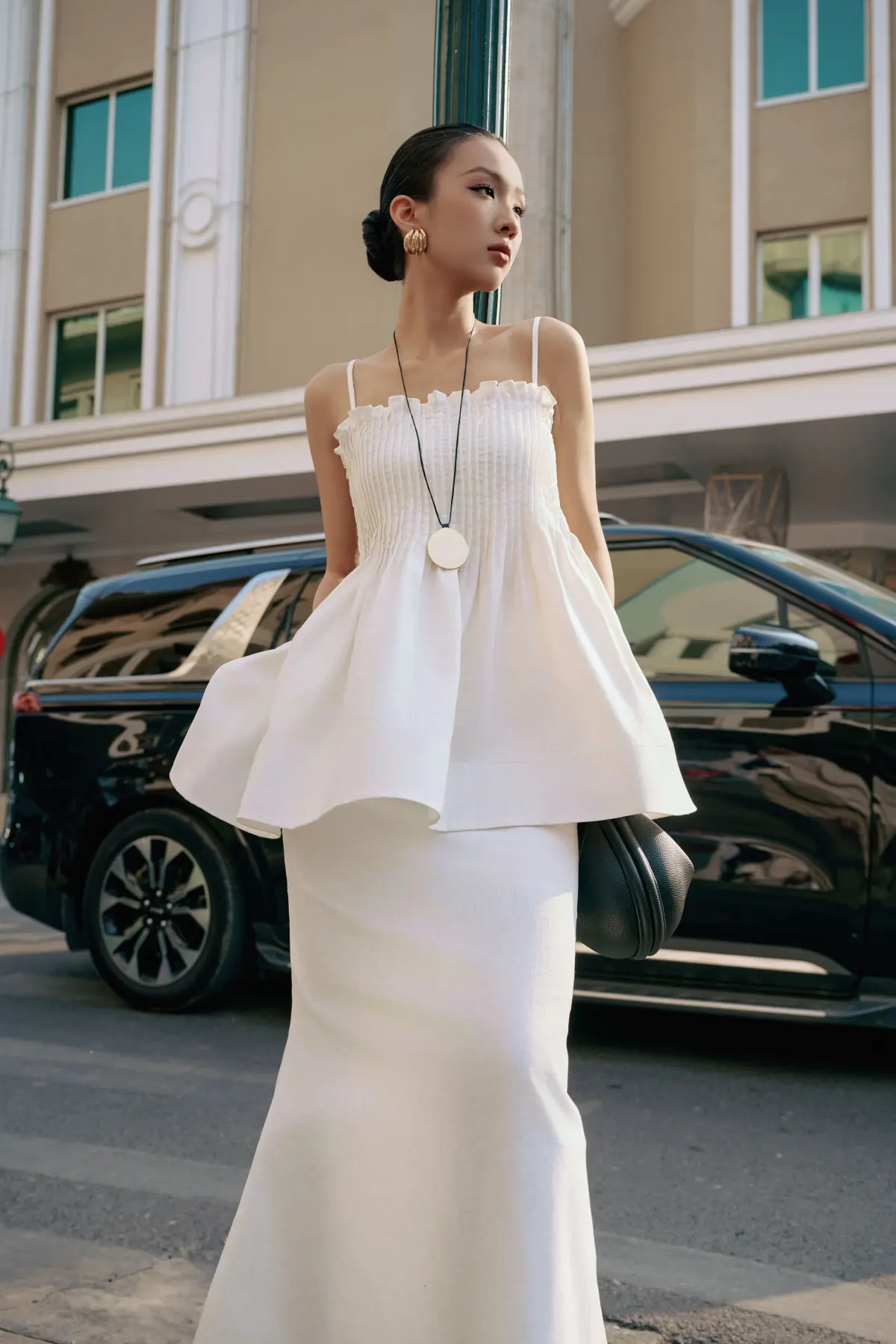 Pfeiffer Ramos Long Sleeve Top White Size 10 for rent on The Volte - main image