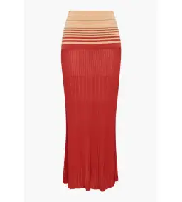 Faithfull the Brand Casia Top Citara Skirt Set in Accordion Stripe Amber Fawn Size 8 for rent on The Volte - image 5