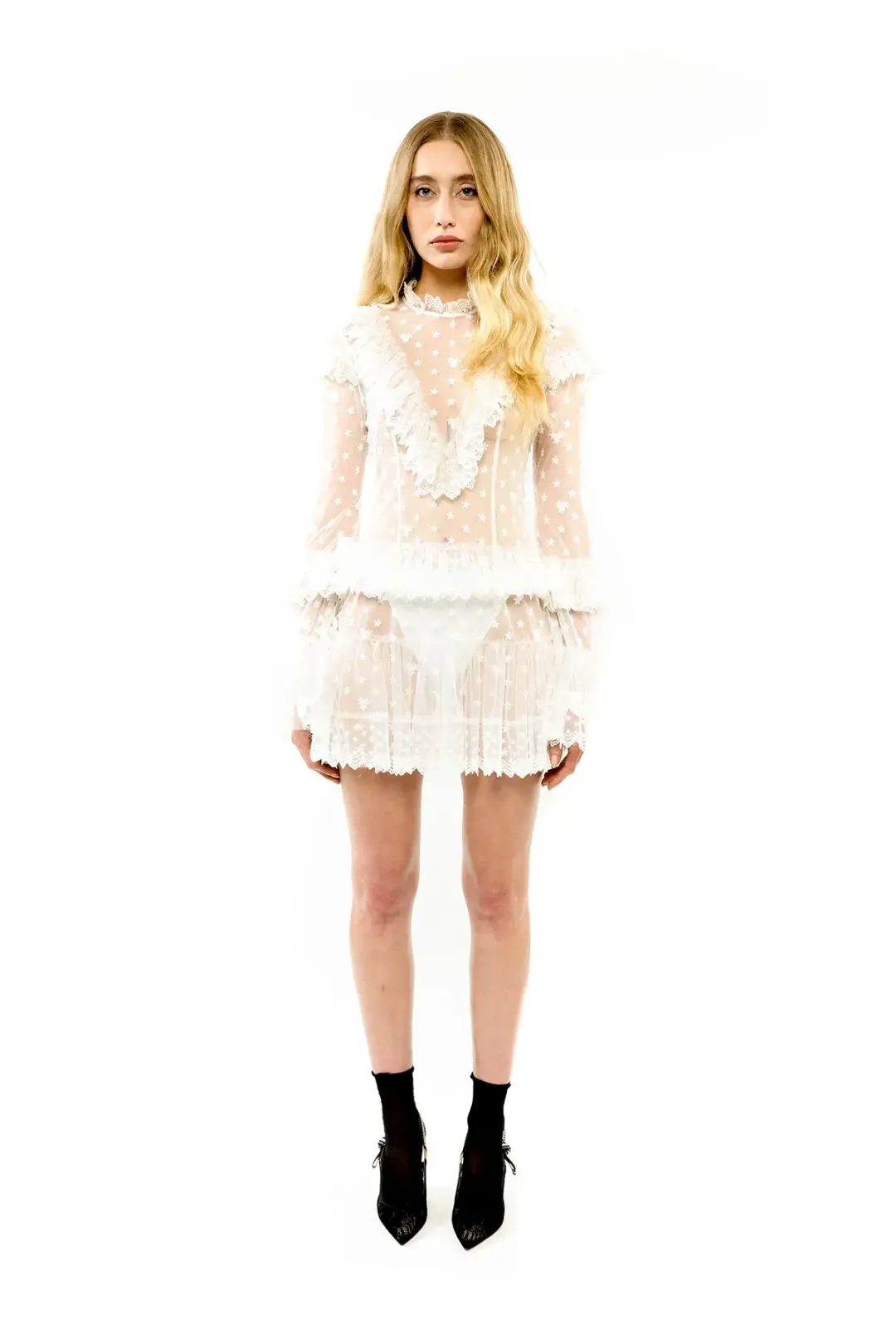 ALICE By Alice McCall Cecilia Mini Dress in White Size US 10/AU 14 for rent on The Volte - main image
