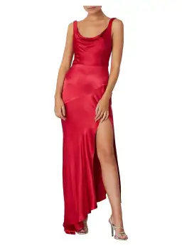 Bec & Bridge Vision of Love Cowl Dress in Red Size AU 10 for rent on The Volte - image 0