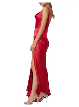Bec & Bridge Vision of Love Cowl Dress in Red Size AU 10 for rent on The Volte - image 1