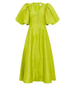 Aje Dusk Puff Sleeve Midi Dress Size AU 10 for rent on The Volte - image 3