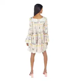 Aje L'Esprit Mini Dress in Summer Check Size AU 10 for rent on The Volte - image 3