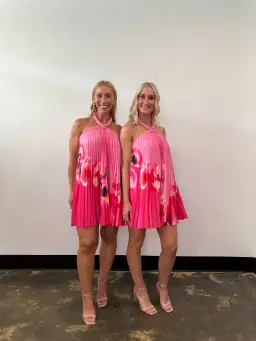 Acler Fixby Mini Dress Pink Floral Size 12 for rent on The Volte - image 4