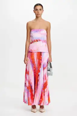 Acler Rockland Midi Dress in Violet Canvas Size AU 8 for rent on The Volte - image 2