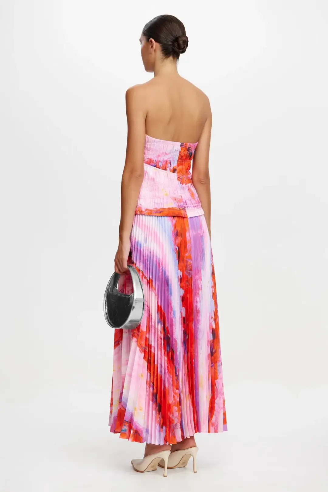 Acler Rockland Midi Dress in Violet Canvas Size AU 8 for rent on The Volte - main image