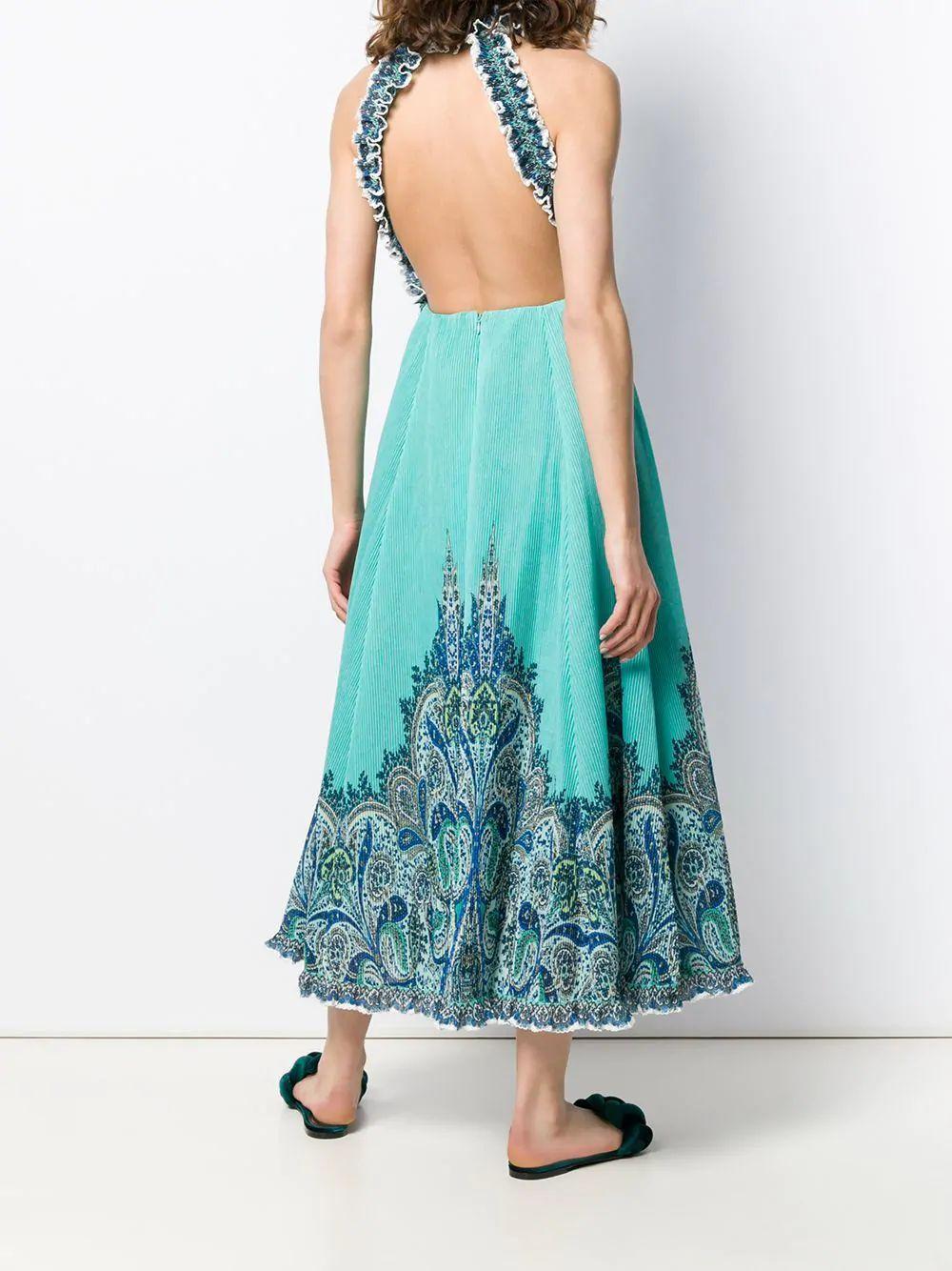 Zimmermann Moncur Ruffle Neck Pinafore Size 6 - Image 2