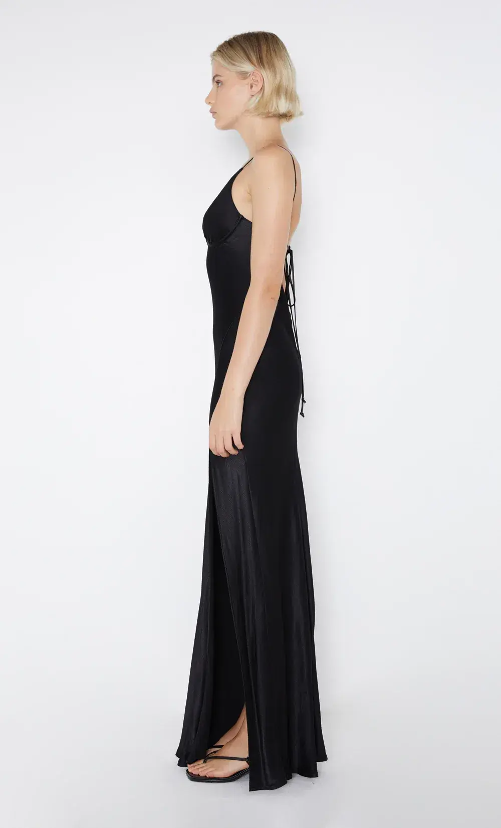 Bec & Bridge Ren Split Maxi Dress Black Size S / 8 for rent on The Volte - main image