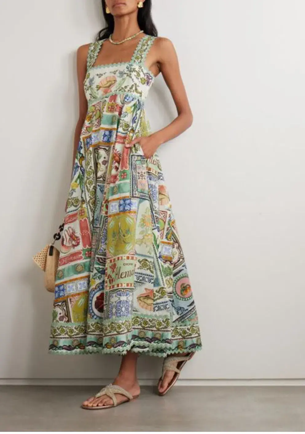 Alemais Tommasina Print Sundress Size AU 10 - Image 1