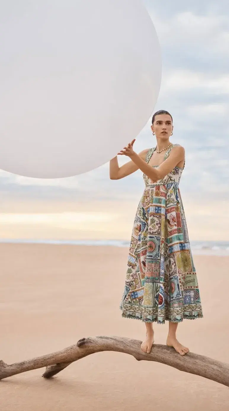 Alemais Tommasina Print Sundress Size AU 10 - Image 2