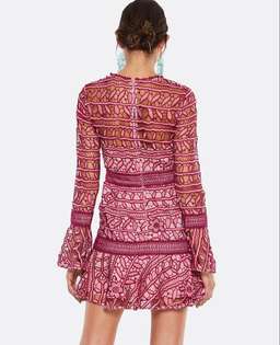 Tallulah Caprice Lace Mini Dress size 8 for rent on The Volte - image 2