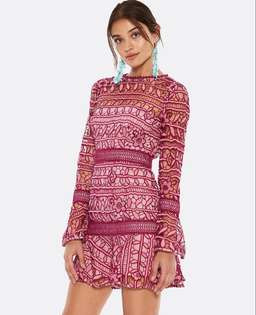 Tallulah Caprice Lace Mini Dress size 8 for rent on The Volte - image 1