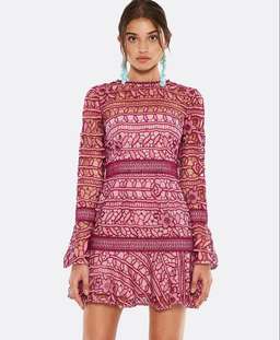 Tallulah Caprice Lace Mini Dress size 8 for rent on The Volte - image 3