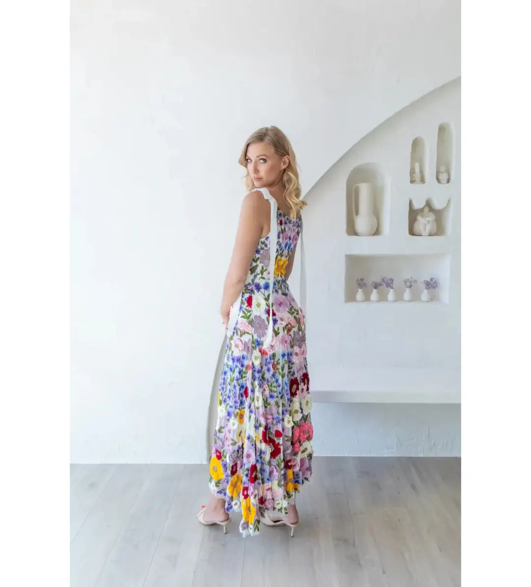 Rachel Gilbert Nya Gown in Floral Size AU 14 for rent on The Volte - main image