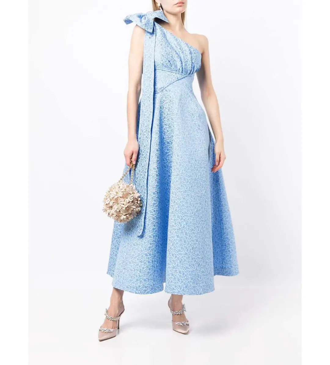 Rachel Gilbert Malea Emiliano Gown in Blue Size AU 12 for rent on The Volte - main image