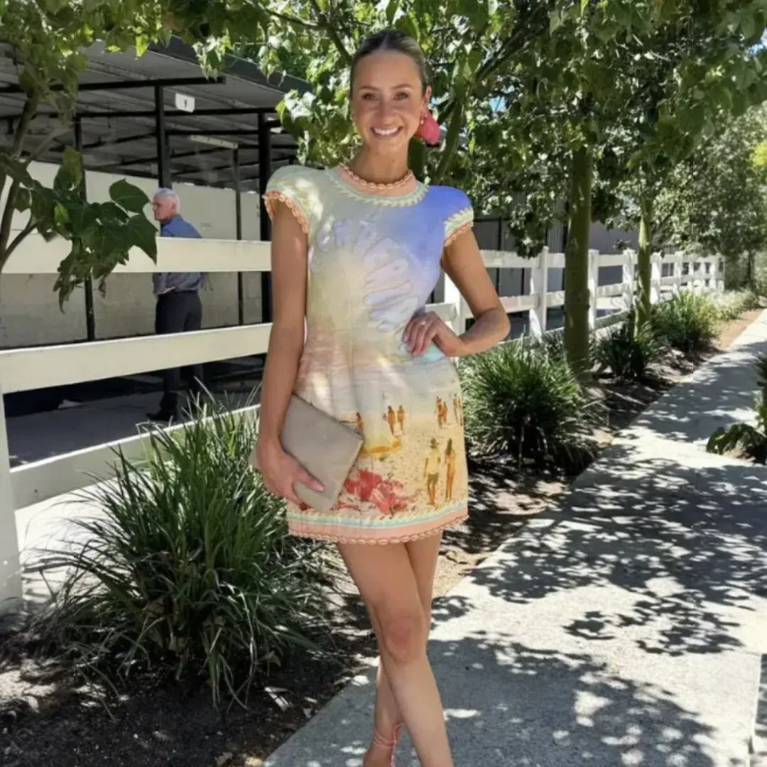 Zimmermann Coaster Structured Mini Dress Poster Print Size 2 / AU 12 for rent on The Volte - main image