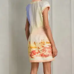 Zimmermann Coaster Structured Mini Dress Poster Print Size 2 / AU 12 for rent on The Volte - image 5
