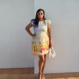 Zimmermann Coaster Structured Mini Dress Poster Print Size 2 / AU 12 for rent on The Volte - image 1