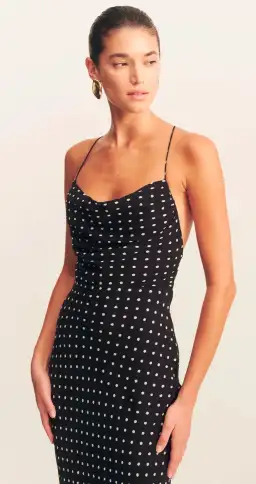 Shona Joy Houston Lace Back Maxi Dress Black Size 10 for rent on The Volte - image 2